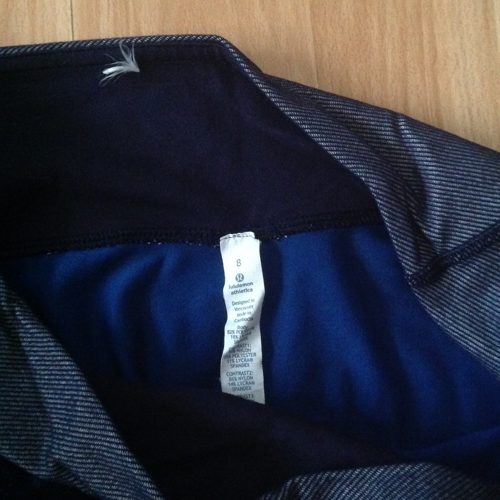 Lululemon blue yoga capris
